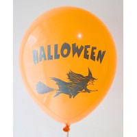  Orange Halloween Printed Balloons